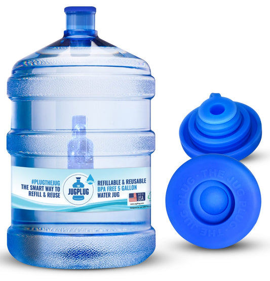 5 Gallon Water Jug & Reusable Cap Combo – BPA-Free, Leakproof, Easy to Install