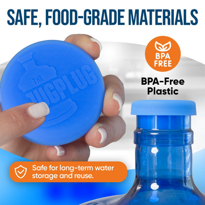 5 Gallon Water Jug & Reusable Cap Combo – BPA-Free, Leakproof, Easy to Install