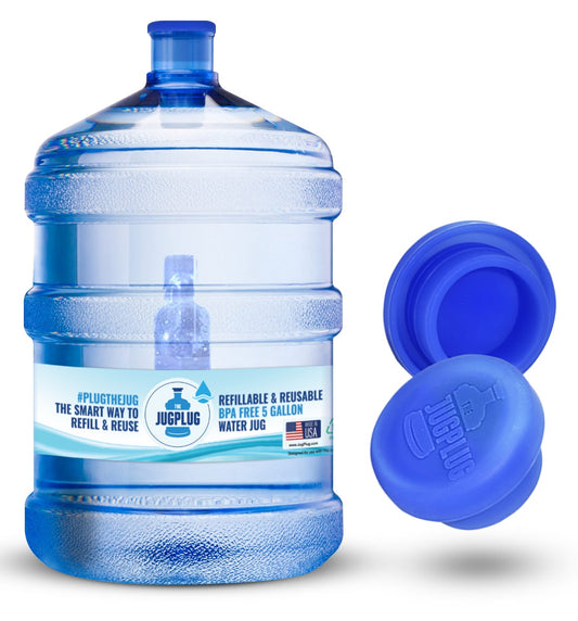 5 Gallon Water Jug & Reusable Cap Combo – BPA-Free, Leakproof, Easy to Install