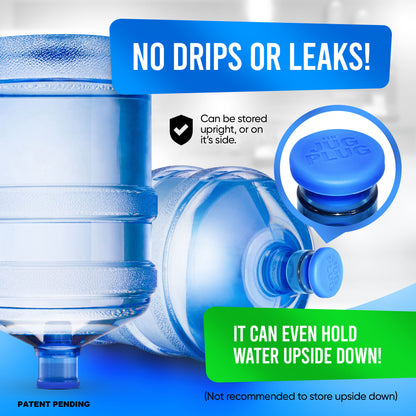 Leak-Proof Reusable 5 Gallon Water Jug Cap – The Original Jug Plug –  3-Pack